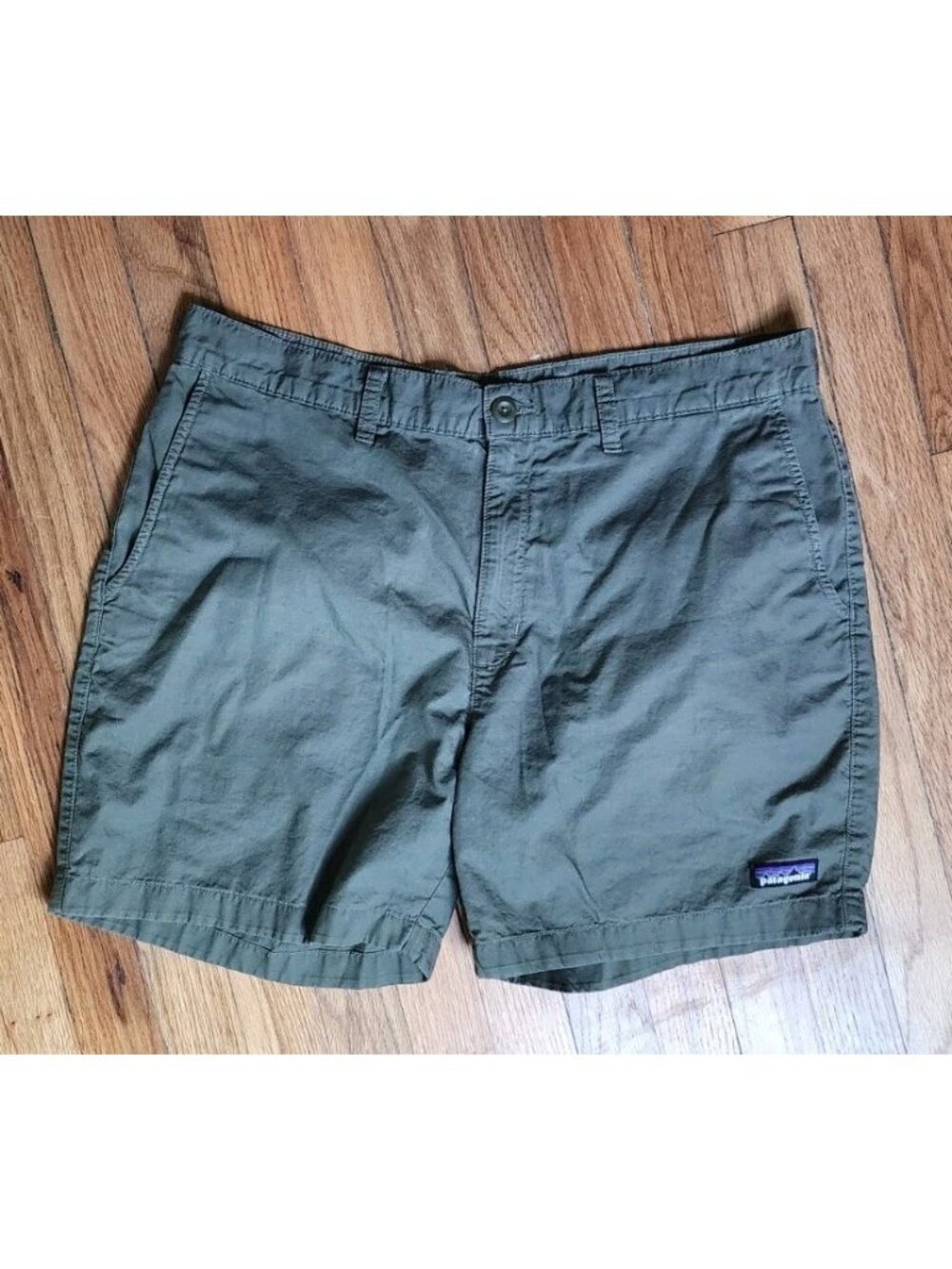 Patagonia Lightweight All Wear Hemp Organic Cotton 6" Shorts Mens Size 35 Green